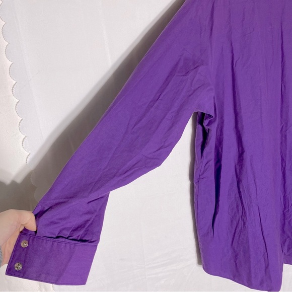 Vintage Korol Ranch Purple Black Long Slv Western Button Up Shirt W Faux Vest L - Picture 13 of 16